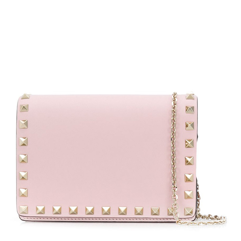 valentino包价格, Valentino | Valentino 华伦天奴 女士粉色铆钉装饰单肩包 UW2P0249-BOL-16Q商品图片 独家减免邮费