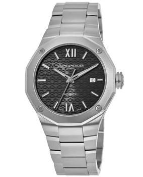 推荐Baume & Mercier Riviera Automatic Black Dial Steel Men's Watch 10621-SD商品