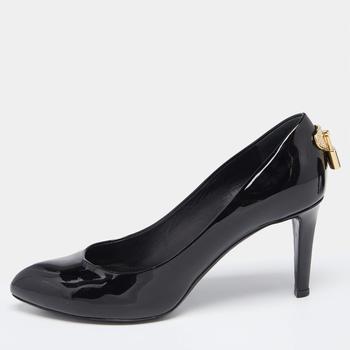 lv女鞋, [二手商品] Louis Vuitton | Louis Vuitton Black Patent Leather Oh Really! Pumps Size 35.5商品图片 9.1折, 满1件减$100, 满减
