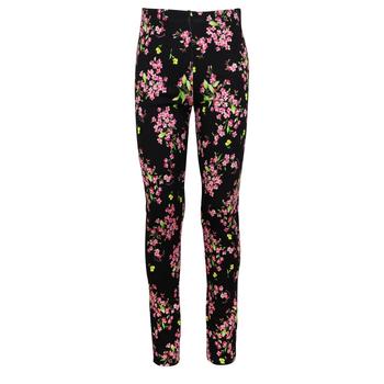 推荐Black & Pink Floral Pattern Leggings商品