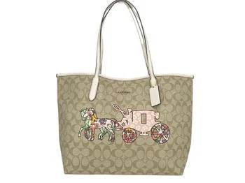 推荐COACH Graphic Signature City Tote Handbag商品