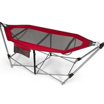 QuikFurn | Red Portable Camping Foldable Hammock with Stand and Carry Case,商家Premium Outlets,价格¥1408
