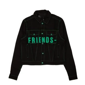推荐Vlone Friends Denim Jacket - Black/Green商品