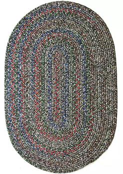 商品Rhody Rug | Sophia 100% Polypropylene 7X9 Oval Braided Rug - Graphite,商家Belk,价格¥3374图片