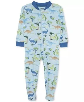 Little Me | Baby Boys Dinosaur-Print Zip-Front Footed Pajamas,商家Macy's,价格¥129