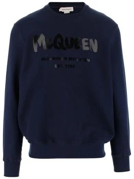 Alexander McQueen | Alexander McQueen Logo Printed Drop-Shoulder Sweatshirt 5.2折