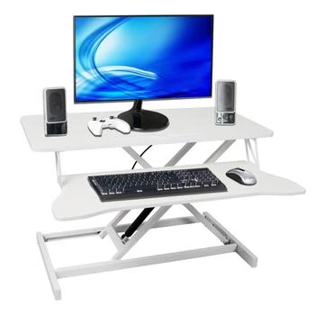 Streamdale Furniture | Streamdale Adjustable Standing Laptop Desk w/ Keyboard Tray, White,商家Premium Outlets,价格�¥908