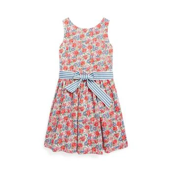 Floral Cotton Poplin Dress & Bloomer (Toddler)