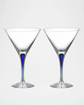 Orrefors | Intermezzo Blue Martini Glasses, Set of 2,商家Neiman Marcus,价格¥1488