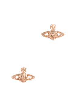 推荐Mini Bas Relief rose gold-tone stud earrings商品