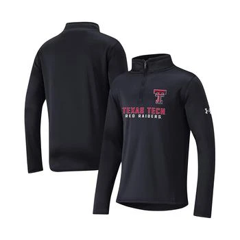 Under Armour | Big Boys Black Texas Tech Red Raiders Fleece Quarter-Zip Jacket 独家减免邮费