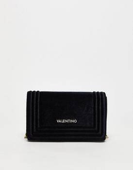 推荐Valentino Bags Edamame cross body bag in black velvet商品