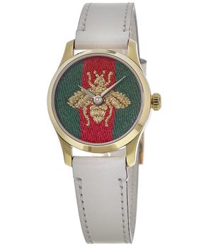 Gucci | Gucci G-Timeless Gold Tone Green and Blue Dial Women's Watch YA1265009商品图片,5.4折