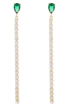 Nordstrom, Nordstrom | CZ Linear Drop Earrings商品图片 