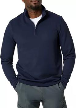 推荐Men's Classic Pullover Quarter Zip Sweater商品