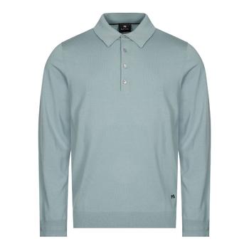 Paul Smith | Paul Smith Knitted Polo Shirt - Blue商品图片,