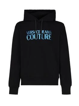 Versace | Versace Jeans Couture Logo Printed Drawstring Hoodie 6.7折