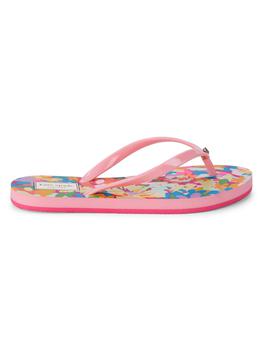kate spade鞋, Kate Spade | Fiji Floral Thong Sandals商品图片 4.1折, 满$150享7.5折, 满折