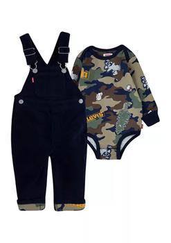 商品Levi's | Toddler Boys Printed Bodysuit and Overall Set,商家Belk,价格¥218图片
