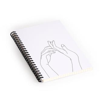 商品Deny Designs | The Colour Study Hands Line Drawing Abi Notebook Spiral,商家Premium Outlets,价格¥129图片