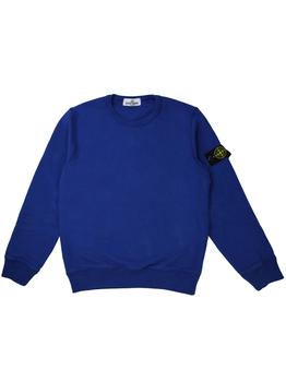 推荐Stone Island Junior Bluette Crew Neck Sweatshirt商品