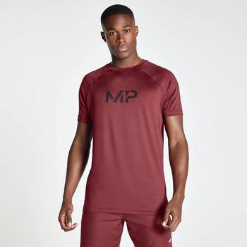 女士休闲essentials短袖, Myprotein | MP Men's Linear Line Graphic Essentials Training Short Sleeve T-Shirt - Dark Red商品图片 3.2折起×额外7折, 额外七折