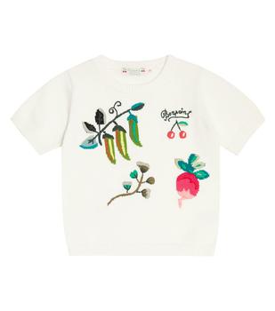 商品Bonpoint | Akita intarsia-knit cotton sweater,商家MyTheresa,价格¥1181图片
