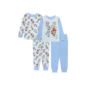 推荐Baby Boys Long Sleeve Cotton 4 Piece Pajama Set商品