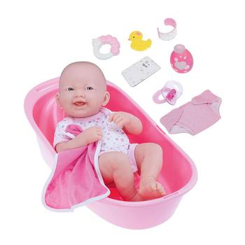 商品JC TOYS | La Newborn 14" Smiling Baby Doll 8 piece Bathtub Gift Set,商家Macy's,价格¥229图片