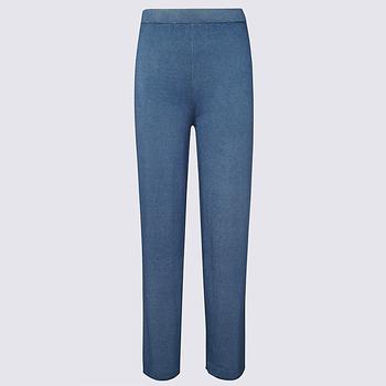 MAJESTIC FILATURES, MAJESTIC FILATURES | BLUE CASHMERE PANTS商品图片 7.4折