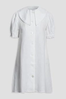 推荐Marie lace-trimmed linen mini dress商品