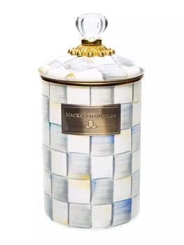 MacKenzie-Childs | Sterling Check Enamel Canister,商家Saks Fifth Avenue,价格¥593