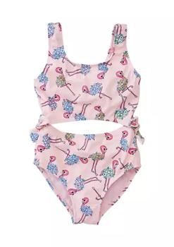 Breaking Waves | Girls 7-16 Flamingo One Piece Swimsuit商品图片,4折