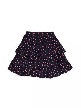 Marni | Little Girl's & Girl's Polka Dot Ruffle Skirt 5.0折