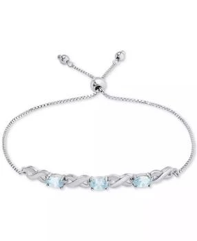 Macy's | Amethyst Bolo Bracelet (1-3/4 ct. t.w.) in Sterling Silver (Also in Blue Topaz, Sapphire & Simulated Opal),商家Macy's,价格¥290