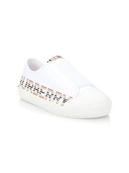 Burberry | Little Kid's and Kid's Larkhall Icon Stripe Canvas Sneakers商品图片,