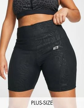 推荐Nike Training Plus Icon Clash One Dri-FIT legging booty shorts in black商品