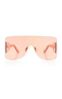 推荐Loewe - Women's Transparent Mask Metal Sunglasses - Orange - OS - Moda Operandi商品