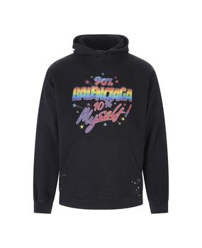 巴黎世家卫衣真假, Balenciaga | Man Black 90/10 Wide Fit Hoodie商品图片 