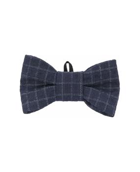 商品Il Gufo Kids Blue Cotton Check Bow Tie,商家Italist,价格¥409图片
