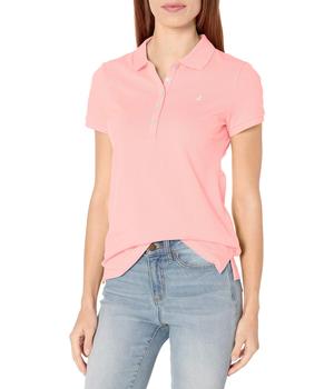 Nautica | Women's 5-Button Short Sleeve Cotton Polo Shirt商品图片,