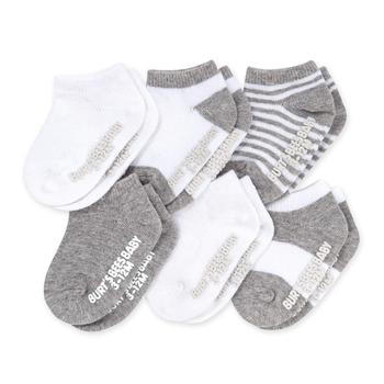 商品Burt's Bees | Unisex Baby, 6-pack Ankle Socks With Non-slip Grips, Made With Organic Cotton,商家Zappos,价格¥96图片