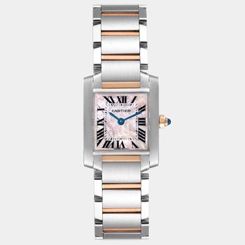 Cartier | Cartier Tank Francaise Steel Rose Gold MOP Ladies Watch W51027Q4 20.0 x 25.0 mm商品图片,
