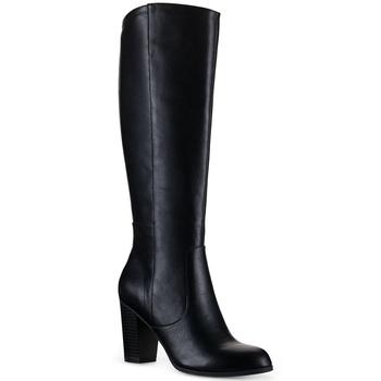 Style & Co | Style & Co. Womens Addyy  Leather Tall Knee-High Boots商品图片,独家减免邮费