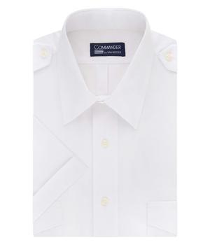 Van Heusen好不好, Van Heusen | Mens Dress Shirts Short Sleeve Pilot Shirt Solid Spread Collar商品图片 