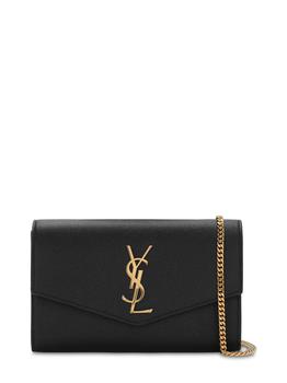 圣罗兰女包, Yves Saint Laurent | Uptown Grained Leather Chain Wallet商品图片 