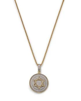 Bloomingdale's | Men's Diamond Star of David Medallion Pendant Necklace in 14K Yellow Gold, 0.50 ct. t.w.,商家Bloomingdale's,价格¥40406