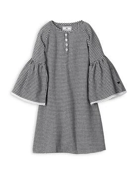Petite Plume | Girls' West End Houndstooth Seraphine Nightgown - Baby, Little Kid, Big Kid,商家Bloomingdale's,价格¥354