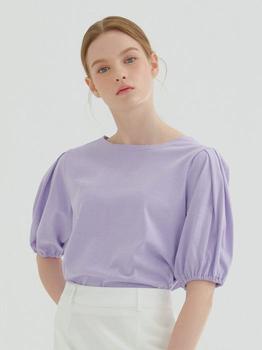 商品camino | Pin Tuck Banding T-Shirt Purple,商家W Concept,价格¥496图片