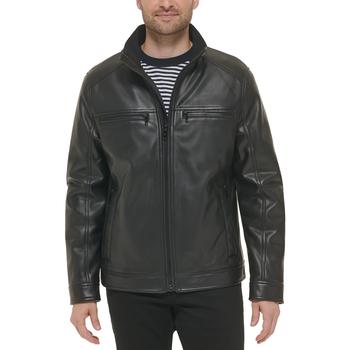 商品Men's Faux Leather Moto Jacket, Created for Macy's图片